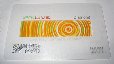 xbox live diamond card